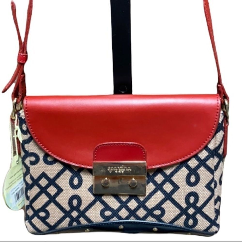 Spartina 449 Push Lock Hipster Red/Navy/Tan